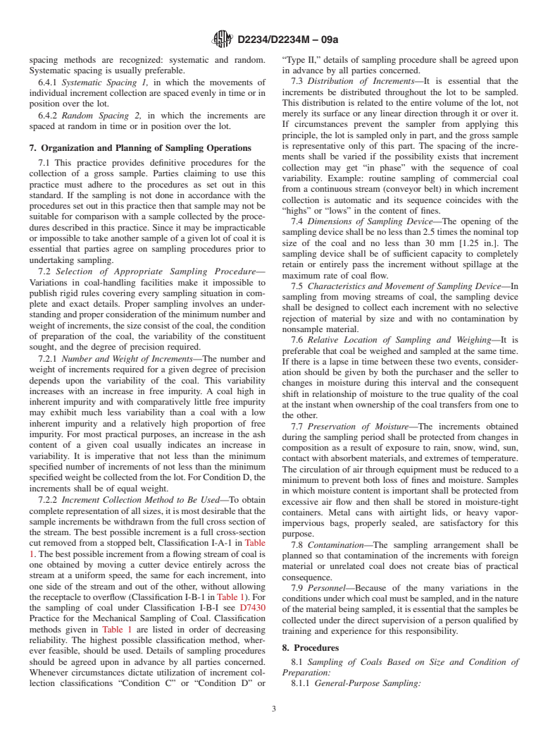 ASTM D2234/D2234M-09a - Standard Practice for Collection of a Gross Sample of Coal