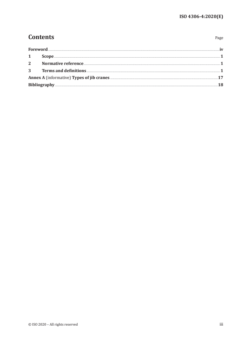 ISO 4306-4:2020 ISO 4306-4:2020 - Cranes — Vocabulary — Part 4: Jib cranes
Released:10/5/2020