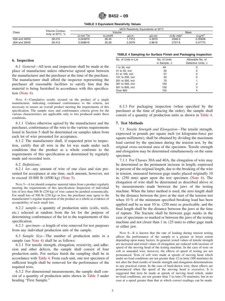 ASTM B452-09 - Standard Specification for Copper-Clad Steel Wire for Electronic Application