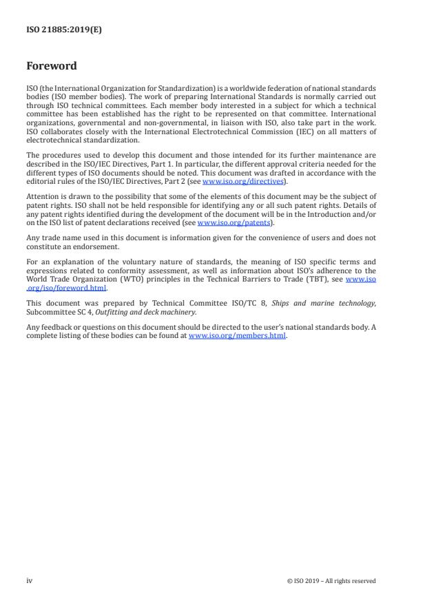 ISO 21885:2019 ISO 21885:2019 - Ships and marine technology -- Testing specification for stairsteps using electrical resistance trace heating - Page 4 preview