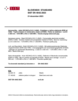 SIST EN 4842:2023 - Page 1 preview