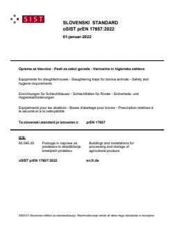 prEN 17657:2022 - Page 1 preview