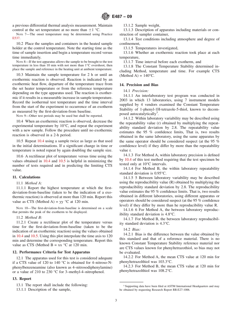 ASTM E487-09 - Standard Test Method for Constant-Temperature Stability Of Chemical Materials