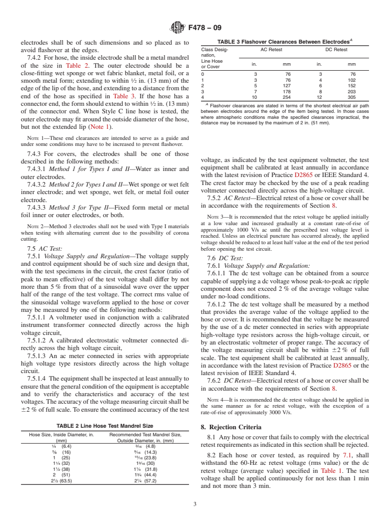 ASTM F478-09 - Standard Specification for In-Service Care of Insulating Line Hose and Covers