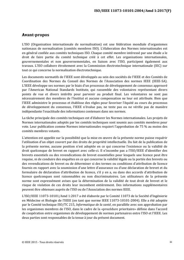 ISO/IEEE 11073-10101:2004/Amd 1:2017 - Définitions supplémentaires