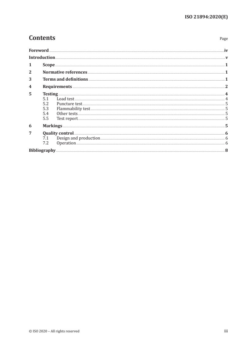 ISO 21894:2020 - Air cargo — Cargo stopper devices — Design and testing
Released:2/26/2020