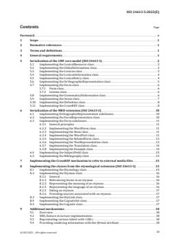 SIST ISO 24613-5:2023 ISO 24613-5:2022 - Language resource management — Lexical markup framework (LMF) — Part 5: Lexical base exchange (LBX) serialization
Released:1/19/2022 - Page 3 preview