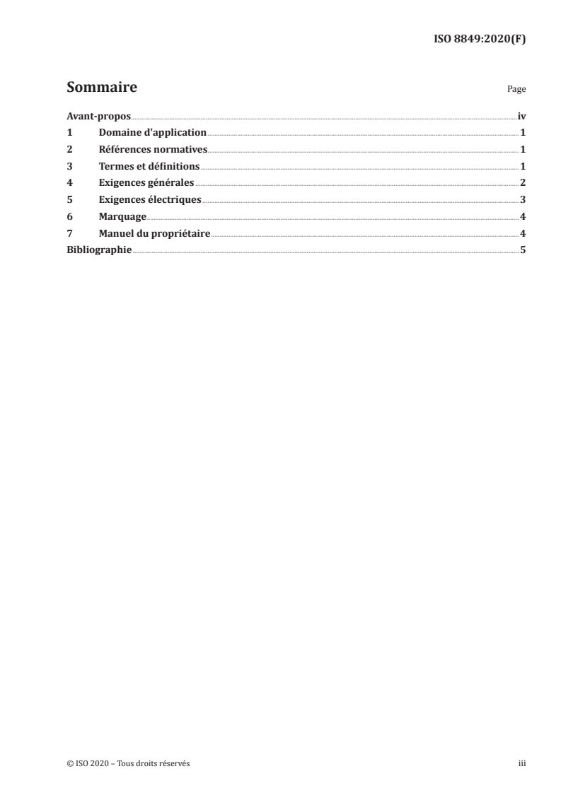 ISO 8849:2020 ISO 8849:2020 - Petits navires — Pompes de cale à moteur électrique
Released:12/14/2020