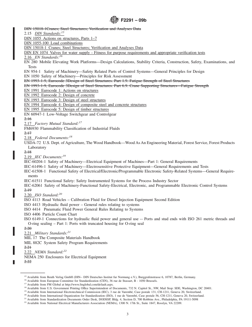 REDLINE ASTM F2291-09b - Standard Practice for Design of Amusement Rides and Devices