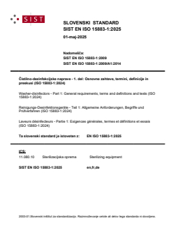 EN ISO 15883-1:2025 - Page 1 preview