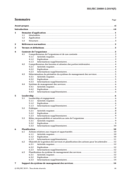 ISO/IEC 20000-2:2019 ISO/IEC 20000-2:2019 - Technologies de l'information — Gestion des services — Partie 2: Directives relatives à l'application des systèmes de management des services
Released:8/19/2019 - Page 3 preview