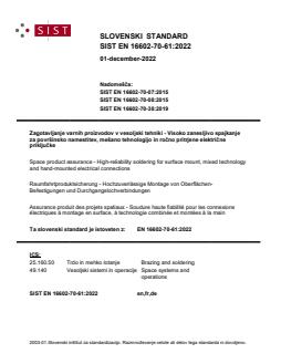 EN 16602-70-61:2022 EN 16602-70-61:2022 - BARVE - Page 1 preview