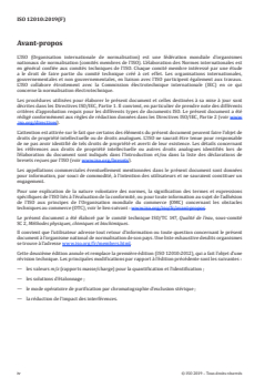 ISO 12010:2019 - Qualité de l'eau — Détermination des alcanes polychlorés à chaîne courte (SCCP) dans l'eau — Méthode par chromatographie gazeuse-spectrométrie de masse (CG-SM) avec ionisation chimique négative (ICN)
Released:1. 03. 2019 - Page 4 preview