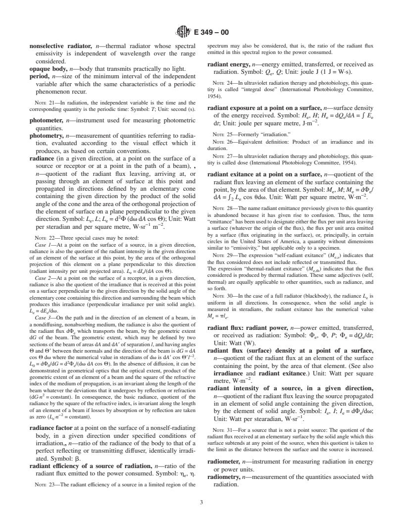 ASTM E349-00 - Standard Terminology Relating to Space Simulation