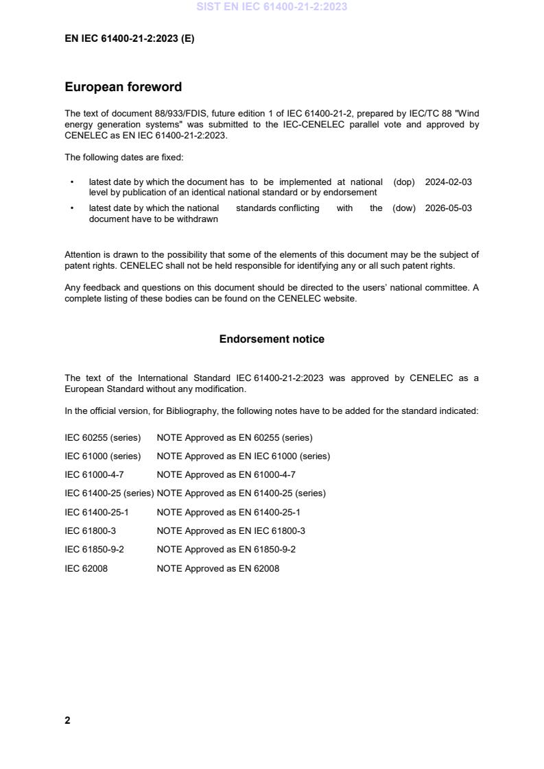 SIST EN IEC 61400-21-2:2023 SIST EN IEC 61400-21-2:2023 - BARVE - Page 4 preview