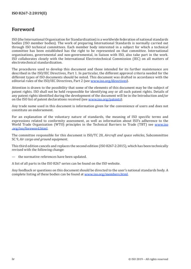 ISO 8267-2:2019 ISO 8267-2:2019 - Aircraft -- Tow bar attachment fittings interface requirements - Page 4 preview