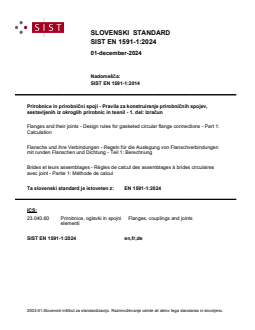 EN 1591-1:2024 - Page 1 preview