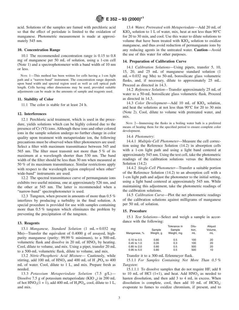 ASTM E352-93(2000)e1 - Standard Test Methods for Chemical Analysis of Tool Steels and Other Similar Medium- and High-Alloy Steels