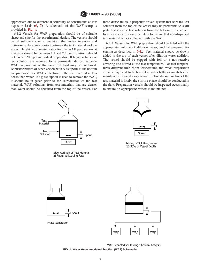 ASTM D6081-98(2009) - Standard Practice for Aquatic Toxicity Testing of Lubricants: Sample Preparation and Results Interpretation