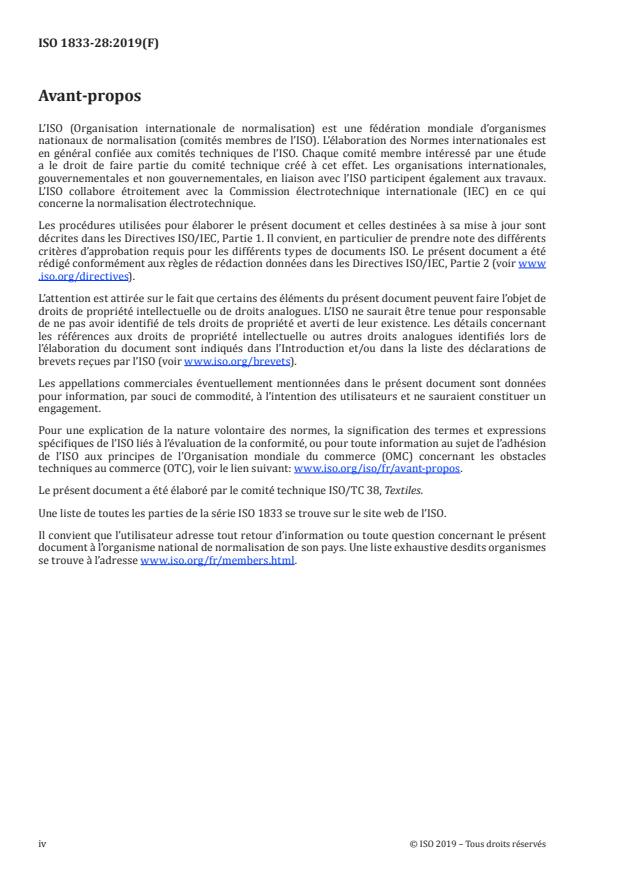 ISO 1833-28:2019 ISO 1833-28:2019 - Textiles -- Analyse chimique quantitative - Page 4 preview