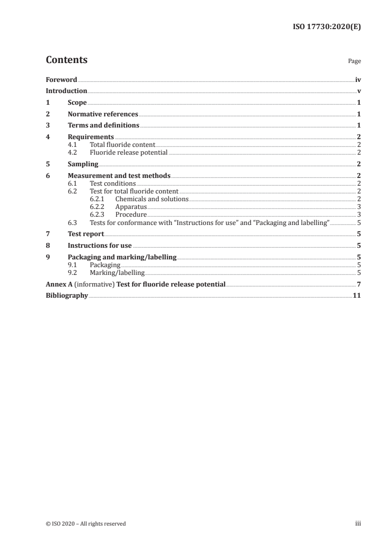 ISO 17730:2020 - Dentistry — Fluoride varnishes
Released:9/23/2020
