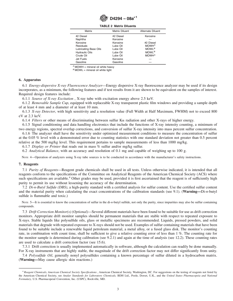 REDLINE ASTM D4294-08ae1 - Standard Test Method for Sulfur in Petroleum and Petroleum Products by Energy Dispersive X-ray Fluorescence  Spectrometry