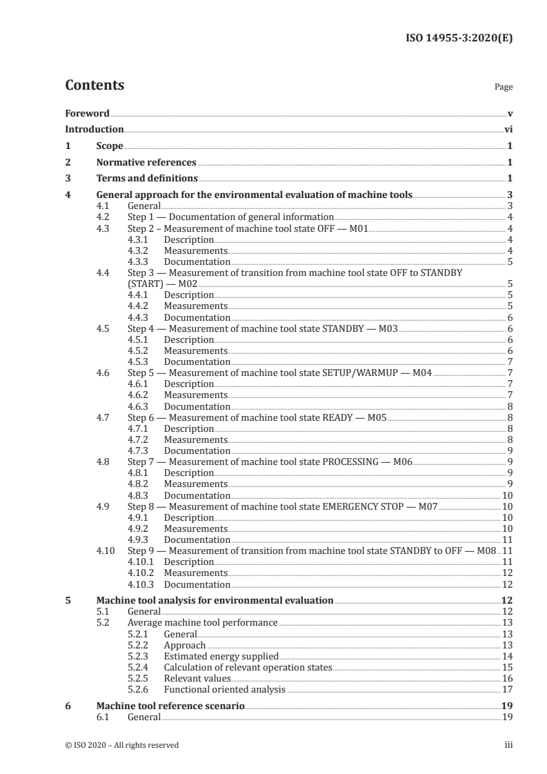 ISO 14955-3:2020 - Machine tools — Environmental evaluation of machine tools — Part 3: Principles for testing metal-cutting machine tools with respect to energy efficiency
Released:7/8/2020