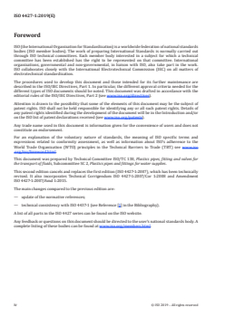 ISO 4427-1:2019 ISO 4427-1:2019 - Plastics piping systems for water supply and for drainage and sewerage under pressure — Polyethylene (PE) — Part 1: General
Released:8/6/2019 - Page 4 preview