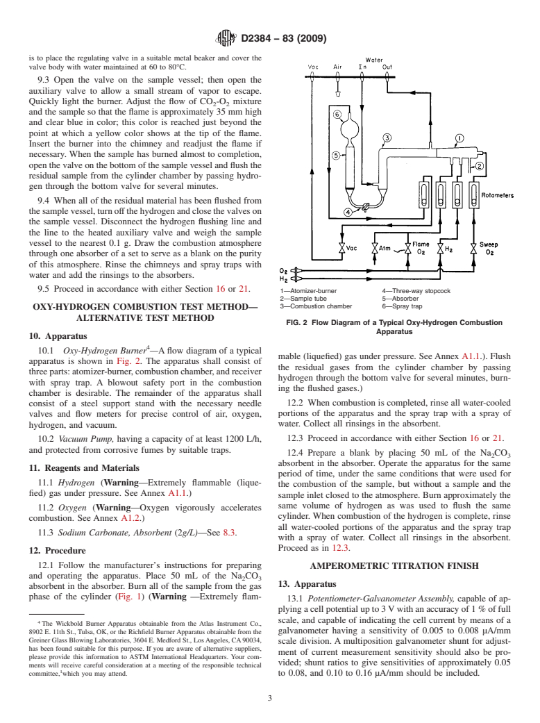 ASTM D2384-83(2009) - Standard Test Methods for Traces of Volatile Chlorides in Butane-Butene Mixtures