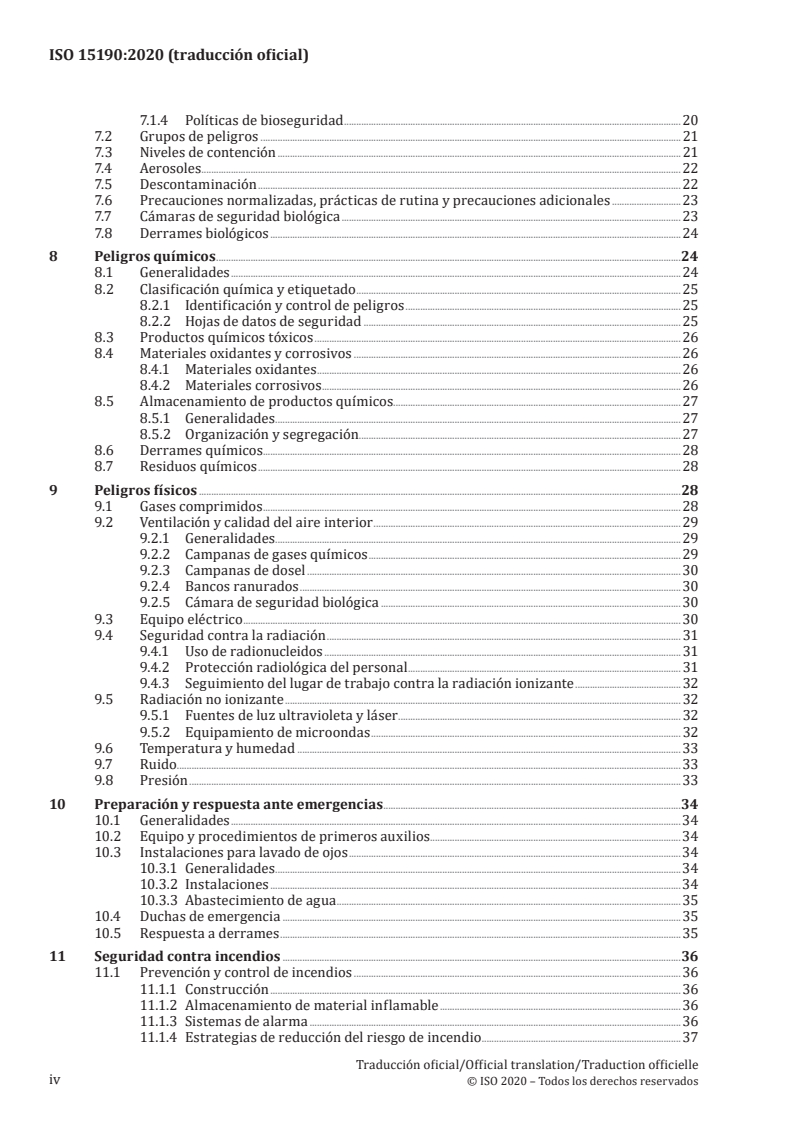 ISO 15190:2020 ISO 15190:2020 - Medical laboratories — Requirements for safety
Released:10/20/2021 - Page 4 preview