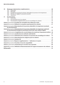 ISO 21922:2021 - Systèmes de réfrigération et pompes à chaleur — Robinetterie — Exigences, essais et marquage
Released:8/31/2021 - Page 4 preview