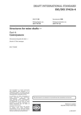 ISO 19426-4:2018 - Structures for mine shafts