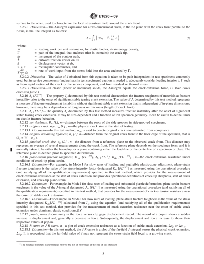 REDLINE ASTM E1820-09 - Standard Test Method for  Measurement of Fracture Toughness