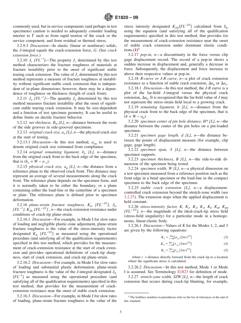 ASTM E1820-09 - Standard Test Method for  Measurement of Fracture Toughness