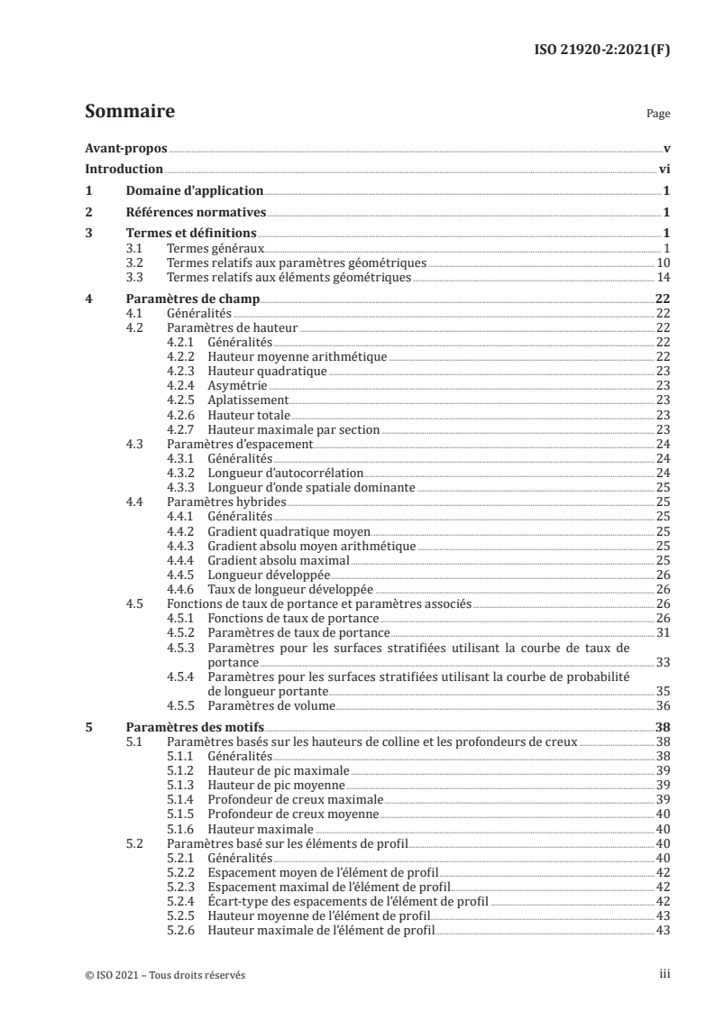 ISO 21920-2:2021 - Spécification géométrique des produits (GPS) -- État de surface: Méthode du profil
