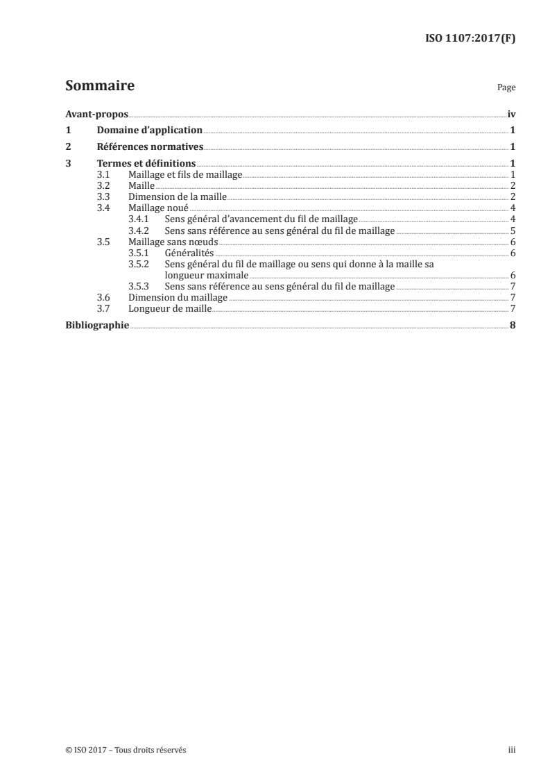 ISO 1107:2017 - Filets de pêche — Maillage — Termes fondamentaux et définitions
Released:7/31/2017