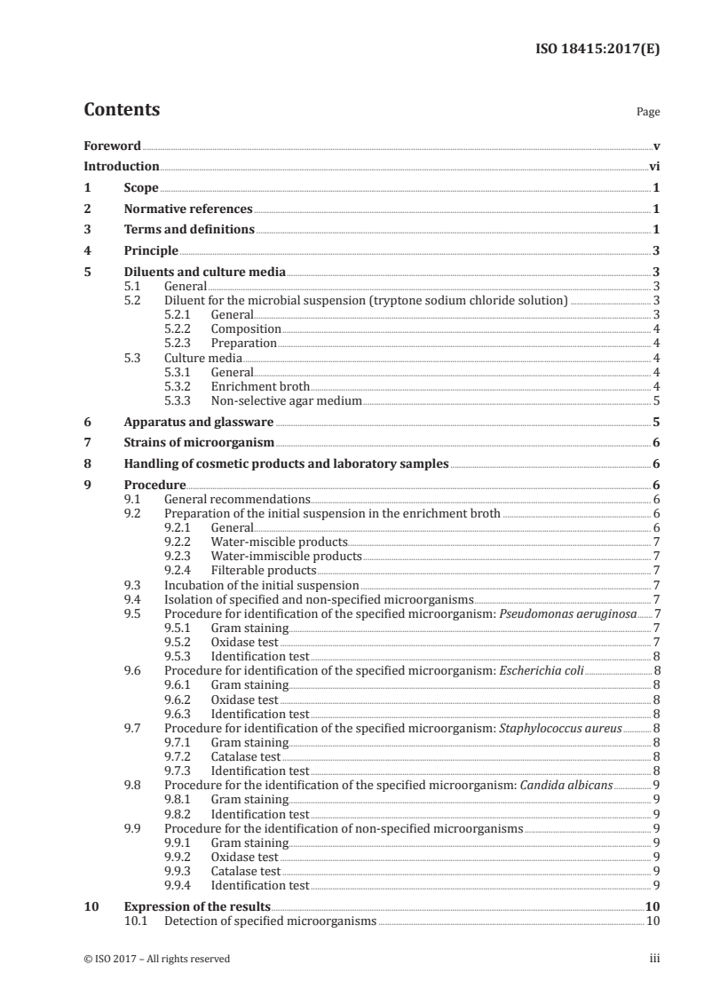 ISO 18415:2017 - Cosmetics — Microbiology — Detection of specified and non-specified microorganisms
Released:5/29/2017