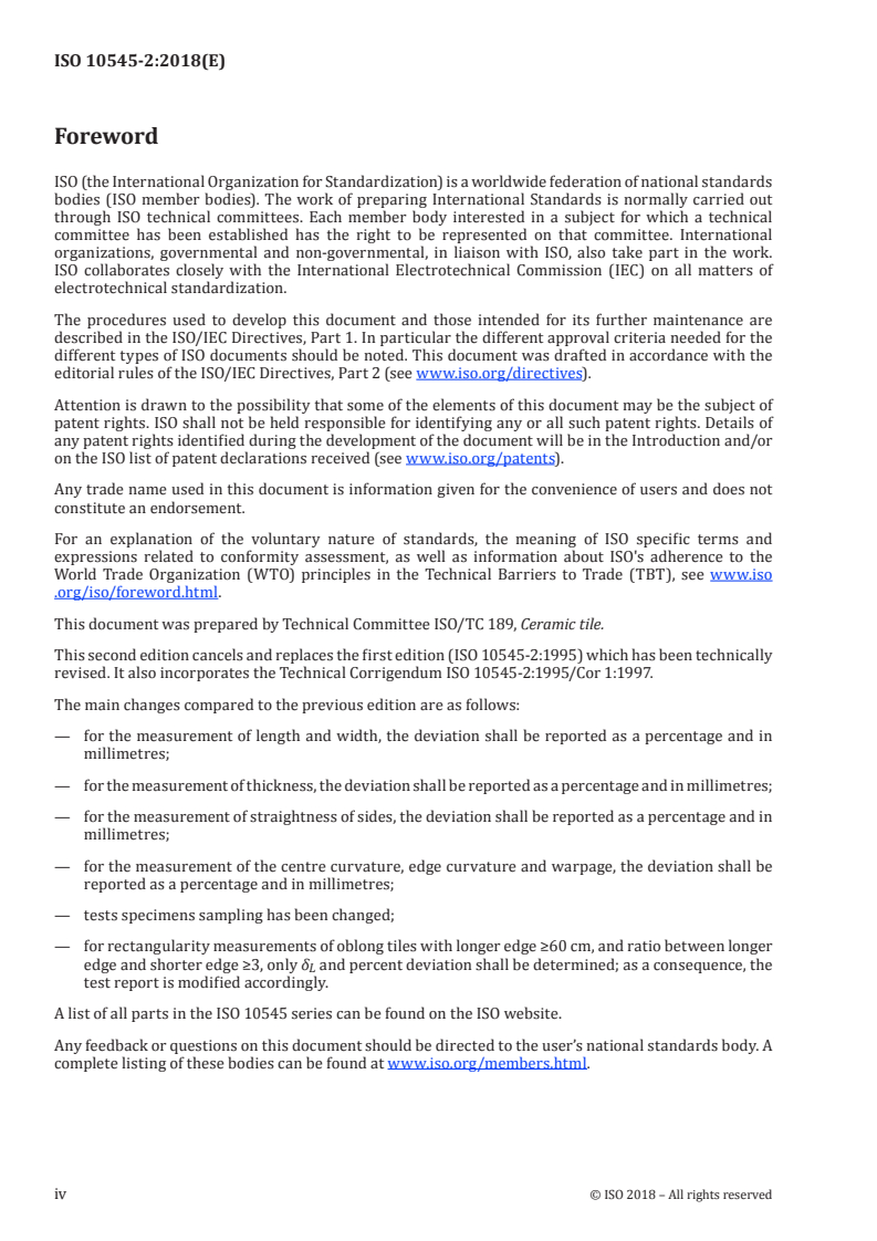 ISO 10545-2:2018 ISO 10545-2:2018 - Ceramic tiles — Part 2: Determination of dimensions and surface quality
Released:9/17/2018 - Page 4 preview