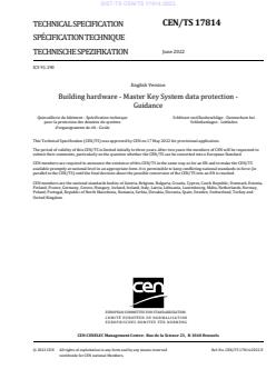 TS CEN/TS 17814:2022 - Page 3 preview