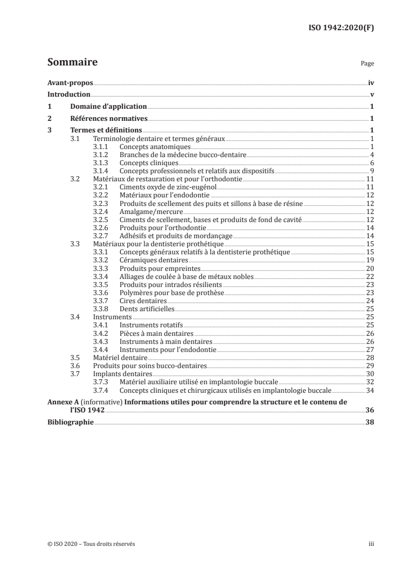 ISO 1942:2020 ISO 1942:2020 - Médecine bucco-dentaire — Vocabulaire
Released:10/20/2020