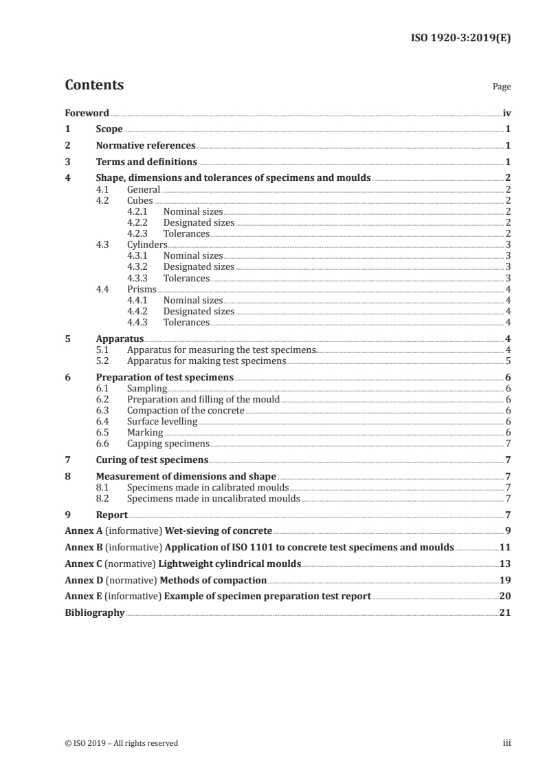 ISO 1920-3:2019 - Testing of concrete — Part 3: Making and curing test specimens
Released:11/20/2019