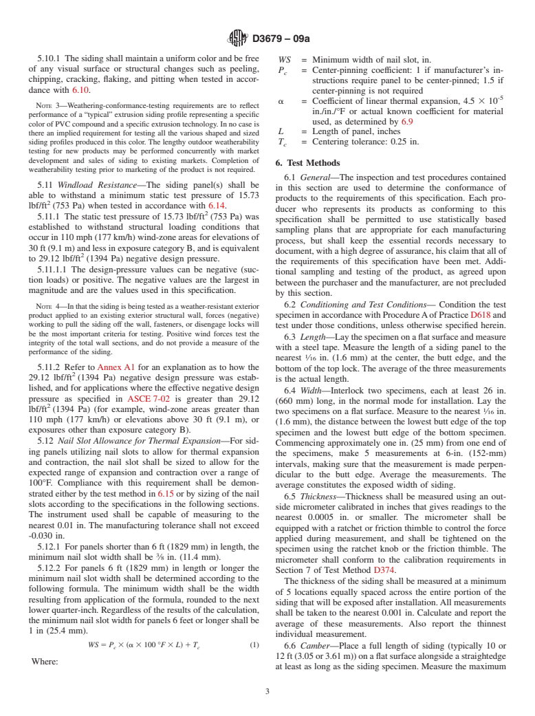 ASTM D3679-09a - Standard Specification for  Rigid Poly(Vinyl Chloride) (PVC) Siding