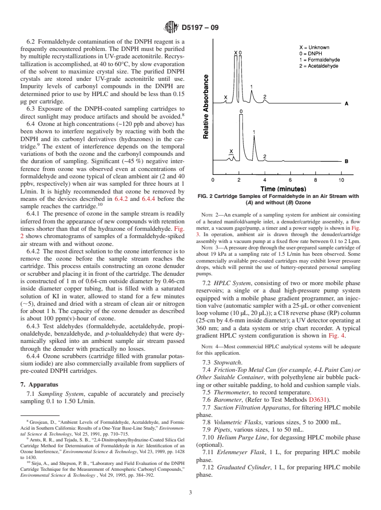 ASTM D5197-09 - Standard Test Method for Determination of Formaldehyde and Other Carbonyl Compounds in Air (Active Sampler Methodology)