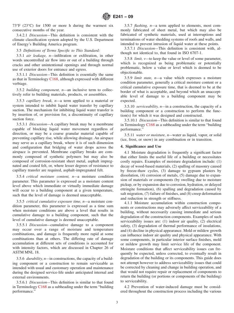 ASTM E241-09 - Standard Guide for Limiting Water-Induced Damage to Buildings