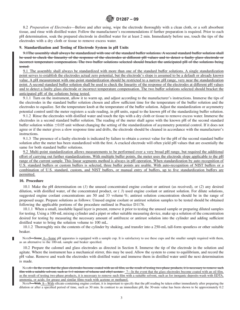 REDLINE ASTM D1287-09 - Standard Test Method for pH of Engine Coolants and Antirusts