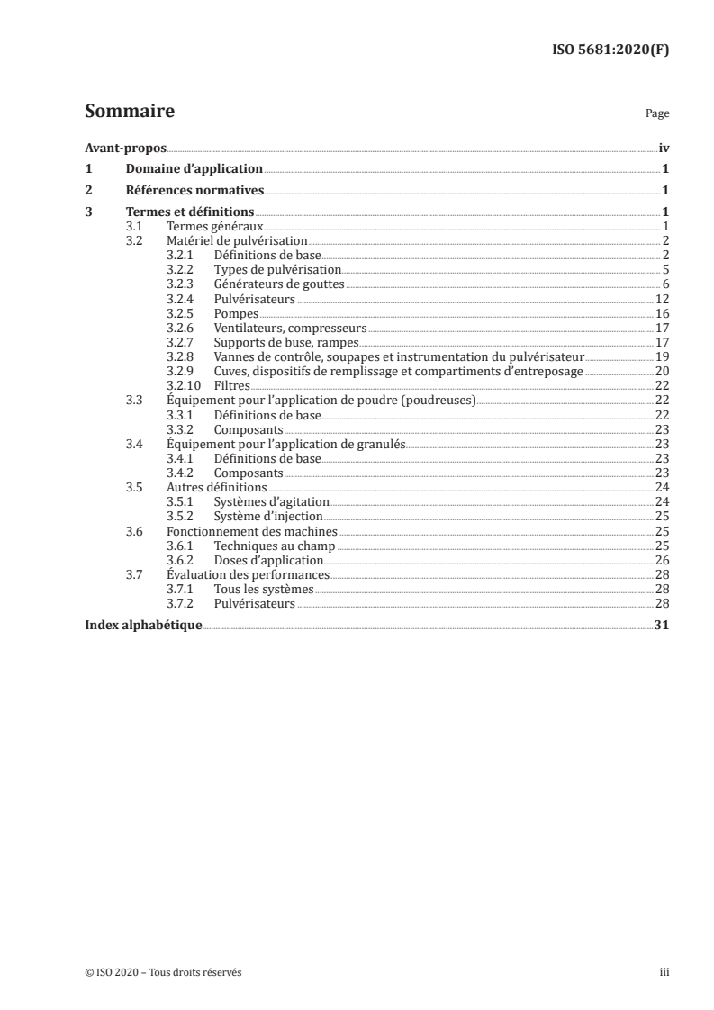 ISO 5681:2020 - Matériel de protection des cultures — Vocabulaire
Released:1/7/2020