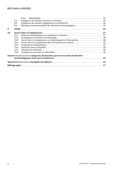ISO 12616-1:2021 ISO 12616-1:2021 - Travail terminologique appuyant la communication multilingue — Partie 1: Principes fondamentaux de la terminographie axée sur la traduction
Released:9/2/2021 - Page 4 preview
