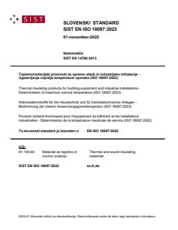 EN ISO 18097:2022 - Page 1 preview