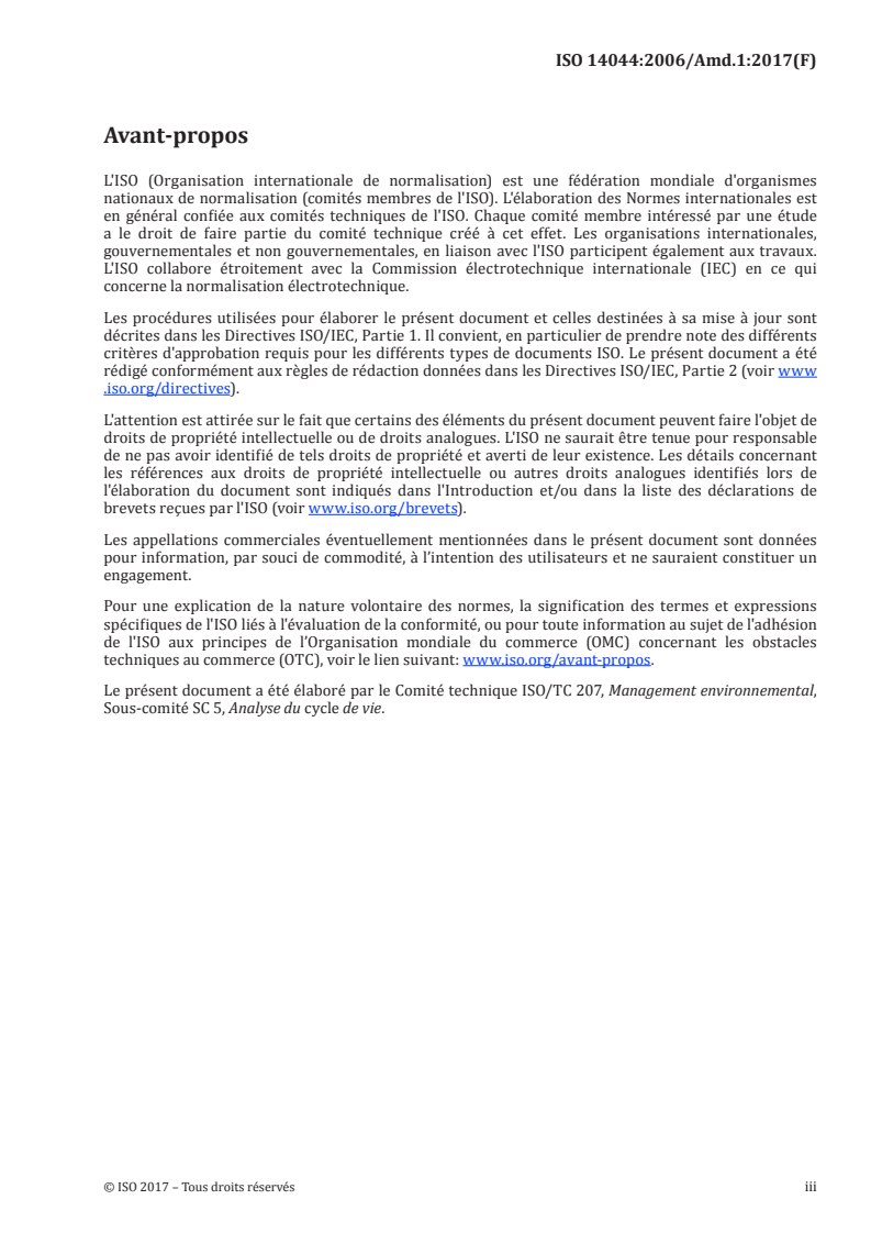 ISO 14044:2006/Amd 1:2017 - Management environnemental — Analyse du cycle de vie — Exigences et lignes directrices — Amendement 1
Released:3/15/2018