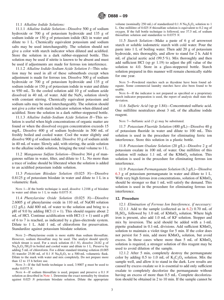 ASTM D888-09 - Standard Test Methods for Dissolved Oxygen in Water